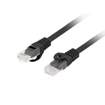 Tinklo kabelis Lanberg PCU6-10CU-0200-BK Cat6 U/UTP RJ-45 tiesinis 2 m juodas