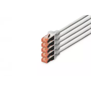Tinklo laidas Digitus CAT 6 S/FTP 15m RJ-45 pilkas