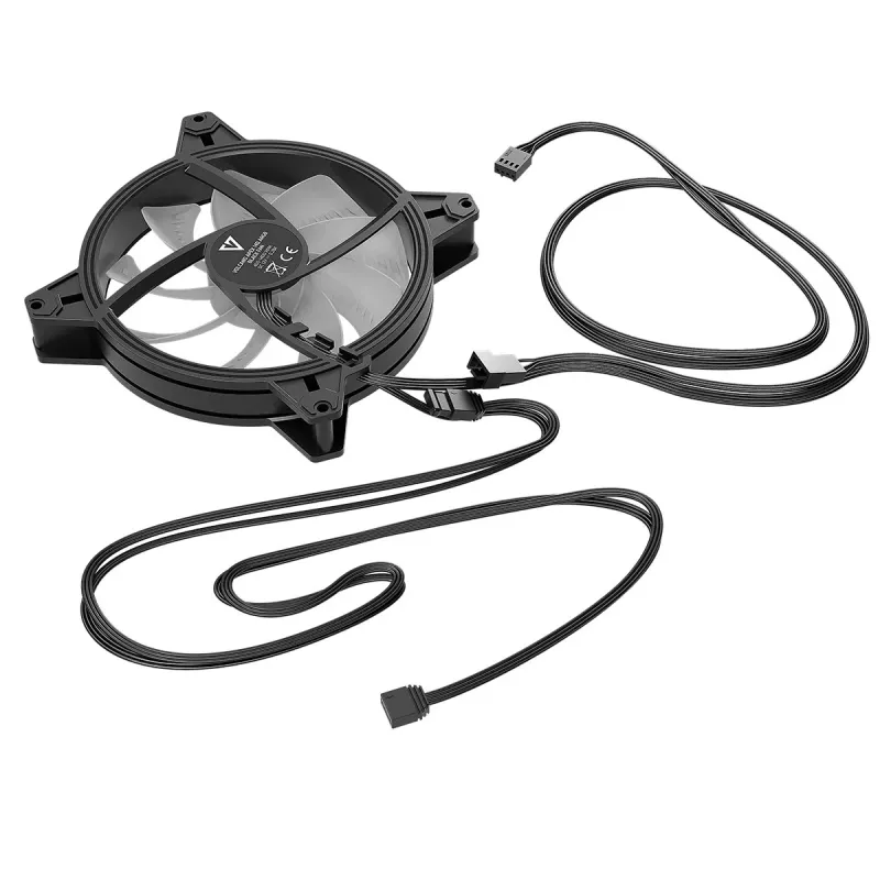 MODECOM Volcano Apex 140 ARGB juodas korpuso ventiliatorius