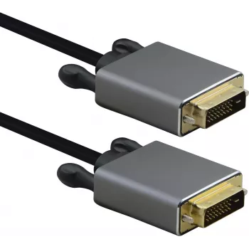 DVI laidas Helos Anschlusskabel DVI kištukas–kištukas PREMIUM 4K 5,0 m juodas
