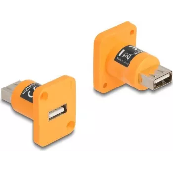 DeLOCK D tipo modulis USB 2.0 Type-A motina į motiną oranžinis