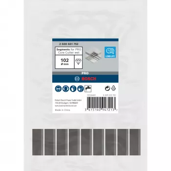 Bosch pjovimo segmentai 102 x 450 mm, 1 1/4 colio anga (2608601752)