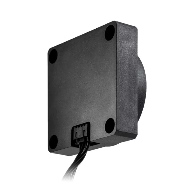 Siurblys BitsPower K1M – kompaktiškas juodas vandens aušinimo siurblys, 8–16V, 0,7A, 8,4W, 62×62×28,1 mm