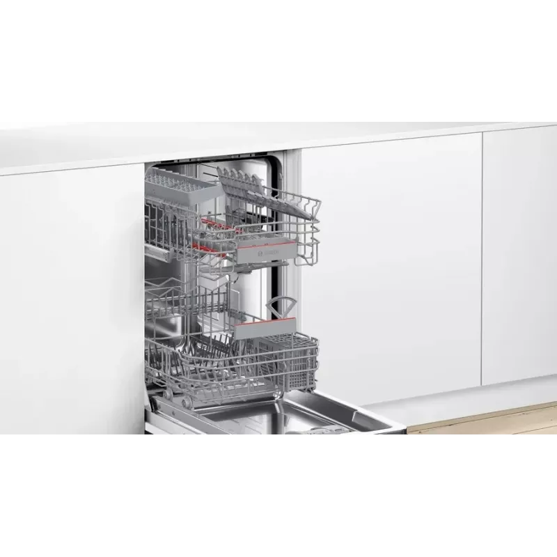 Įmontuojamas indaplovė Bosch SPV4EKX24E, 9 stalvių, 44 dB
