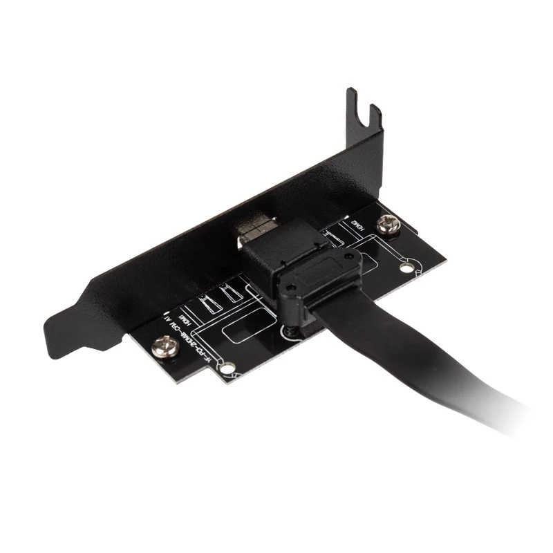 Akasa žemo profilio PCI laikiklio adapteris USB 3.1 Type C – juodas – adapteris – skaitmeniniai/duomenys