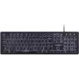 Perixx PERIBOARD-317 DE B belaidė klaviatūra vokiškas QWERTZ išdėstymas, juoda su apšvietimu (PERIBOARD-317 DE B)