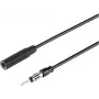 Renkforce 1 m automobilinės antenos prailginimo laidas, 3,5 mm kištukas, juodas RF-5087926
