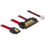 SATA kabelis DeLOCK 85240 0,2 m SATA 7 kontaktų SATA 22 kontaktų Juodas