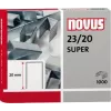 Segtuvų pakuotė Novus 23/20 SUPER 1000 segtukų 042-0240