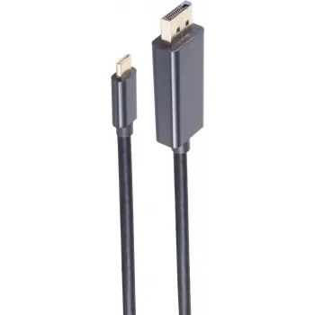 shiverpeaks BS10-62185 DisplayPort kabelis 1,8 m USB Type-C juodas (BS10-62185)