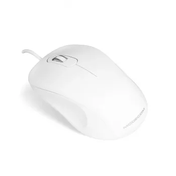 MODECOM M10 M-MC-0M10-200 pelė (optinė, 1000 DPI, balta spalva)