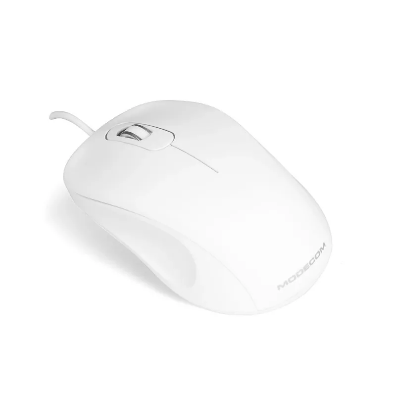 MODECOM M10 M-MC-0M10-200 pelė (optinė, 1000 DPI, balta spalva)