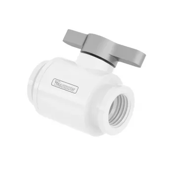 Barrow rutulinis vožtuvas 10 mm G1/4 colio TLQFS-V1 w s – 10 mm, G1/4 colio jungtis, balta-sidabrinė