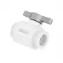 Barrow rutulinis vožtuvas 10 mm G1/4 colio TLQFS-V1 w s – 10 mm, G1/4 colio jungtis, balta-sidabrinė