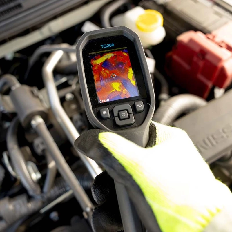 FLIR TG268 infraraudonųjų spindulių termometras -25 iki +400°C juodas su LCD ekranu 320 x 240 pikselių