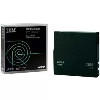 IBM LTO Ultrium 9 kasetė – 18 TB / 45 TB – be etiketės