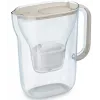 BRITA Style Essential vandens filtro ąsotis 2,4 L su 3 keičiamaisiais filtrais (smėlio spalvos)