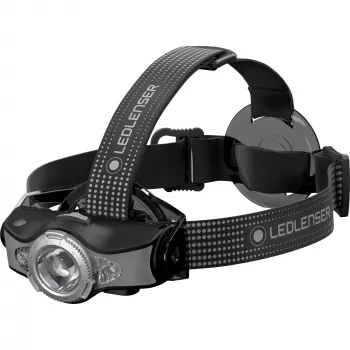Ledlenser MH11 priekinė lemputė su mėlyna, žalia, raudona ir įvairiaspalve šviesa