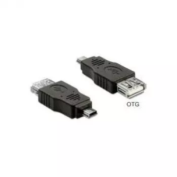 DeLOCK 65399 mini USB A į USB A adapteris juodas