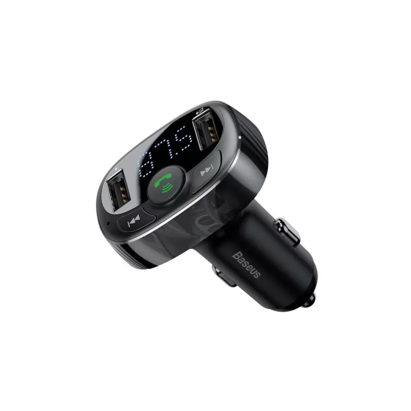 FM siųstuvas Baseus SUP0004410 87.5-108 MHz Bluetooth USB juodas
