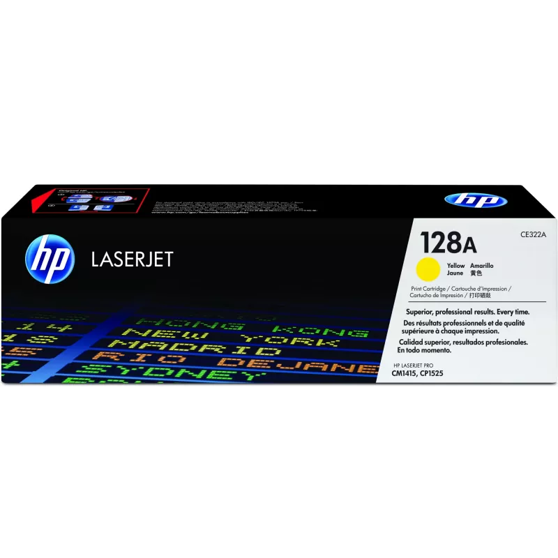 HP 128A geltoni originalūs LaserJet tonerio kasetė, 1300 puslapių, geltona, 1 vnt.