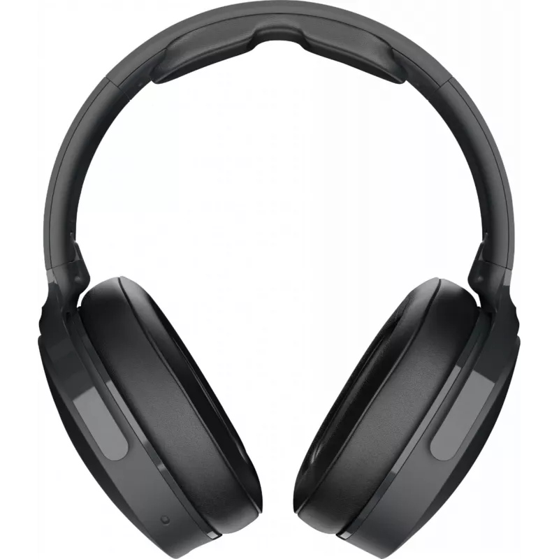 Ausinės ant galvos Skullcandy Hesh Evo – laidinės ir Bluetooth 5.0, 36 h baterija, USB-C, 3,5 mm, sulankstomos, triukšmo slopinimas, juodos