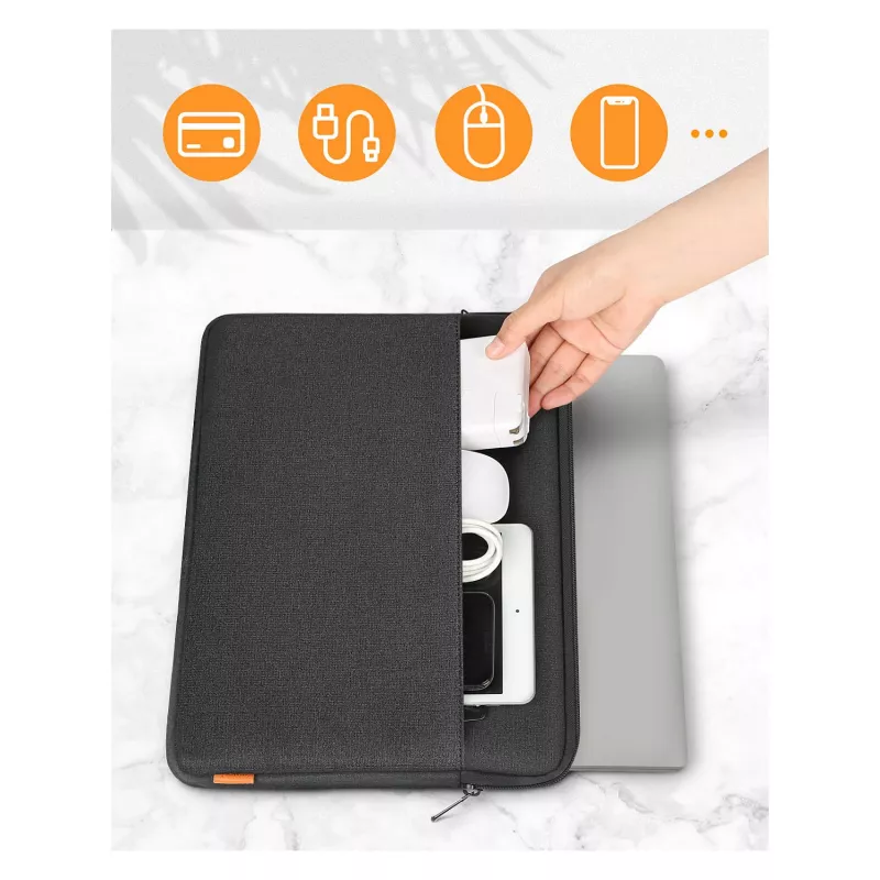 Inateck LB01005 dėklas nešiojamam kompiuteriui iki 39,6 cm (15,6 colių), juodas