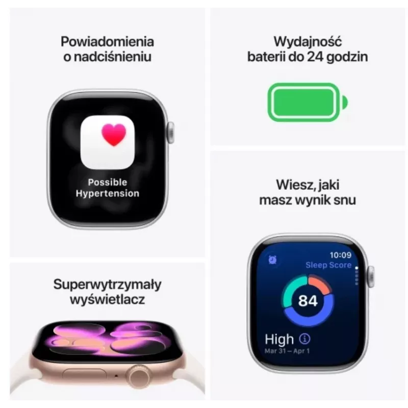 Apple Watch Series 11 GPS 46mm Erdvės pilkos spalvos aliuminio korpusas su juodu sportiniu dirželiu - M/L