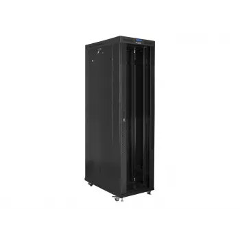 Rack spinta 19 colių LANBERG FF01-8247-12BL, 47U, 800x1200 mm, stiklinės priekinės durys