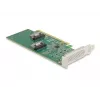 DeLOCK PCI Express 4.0 x16 kortelė į 4 x SFF-8639 NVMe - bifurkacija - žemo profilio formato