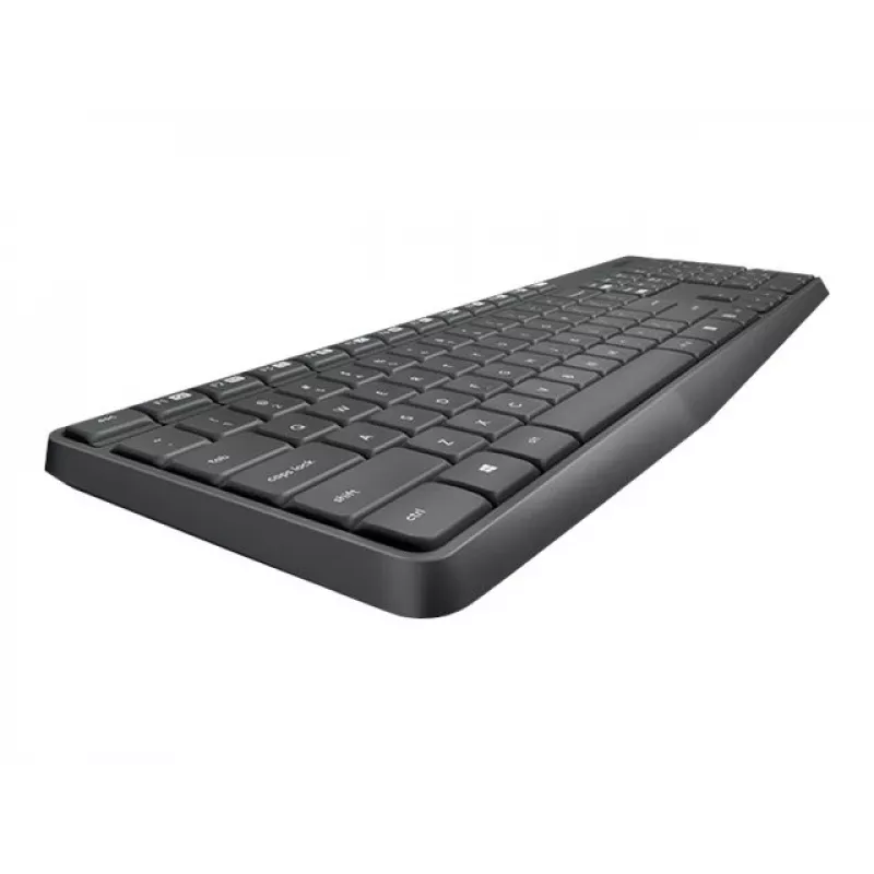 Logitech MK235 Patvarus belaidis klaviatūros ir pelės rinkinys pilka spalva