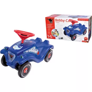 Vaikiškas stumiamas automobilis BIG Bobby-Car Classic Ocean, mėlynai raudonas
