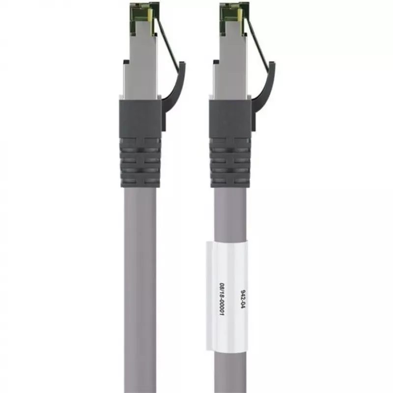 Goobay CAT 8.1 Patch Laidas, S/FTP (PiMF), Pilka, 0,5 m - LSZH Halogen-Free, Varis AWG 24 (55135)