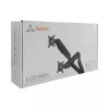 Sbox Desktop LCD-S024-3 dvispalvis monitorių laikiklis (17-32/2x2-9kg/100x100)