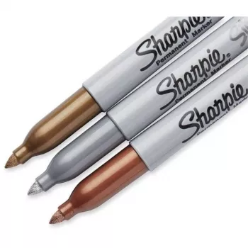 Sharpie 1986006 žymekliai smailiu antgaliu – bronzos, aukso, sidabro spalvos (3 vnt.)