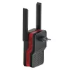 Wi‑Fi signalo stiprintuvas Cudy RE3000 2400–5000 MHz, 802.11ax/ac/n/g/b/a, Ethernet 100 Mbps, išorinė antena, juodas/raudonas