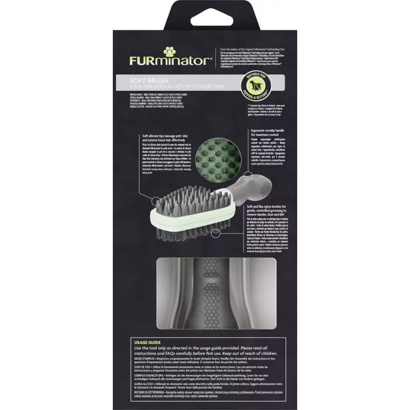 FURminator – dvipusis šepetys šuniukams ir kačiukams