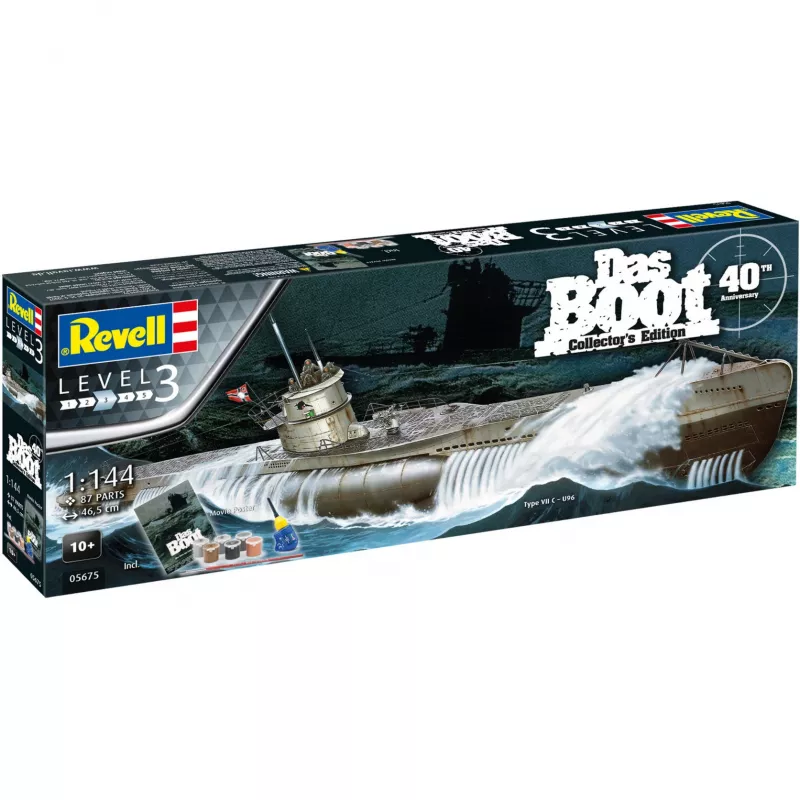 Mastelio modelis Revell DAS BOOT 40th Y. Dovanų rinkinys