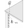 Schroff Lifting Eyes rinkinys M12 (4 vnt.) (23130072)