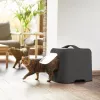 Rotho BIALA kaušinis katilų tualetas su gaubtu, antracito spalvos plastikas, 395×510×443 mm su samtuku