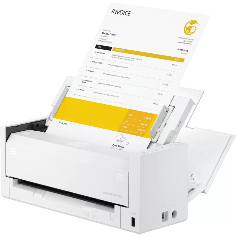 ADF skaitytuvas HP ScanJet Pro 4200 s1 600 x 600 DPI A4 Baltas Mėlynas