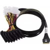 Adaptec kabelis 1x SFF8654 x8 -> SFF8639 8xU.3 vidinis 0,8 m SlimSAS - 8SFF-8639 x1 ir tri-režiminis SAS/SATA/NVMe