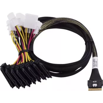 Adaptec kabelis 1x SFF8654 x8 -> SFF8639 8xU.3 vidinis 0,8 m SlimSAS - 8SFF-8639 x1 ir tri-režiminis SAS/SATA/NVMe