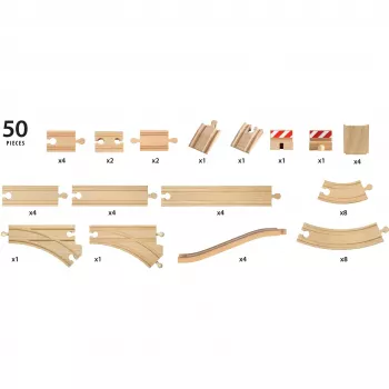 Brio World XXL didelis kelių rinkinys, geležinkelis