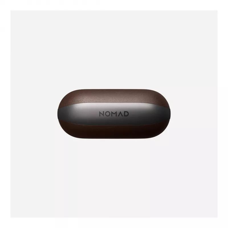 Odinis dėklas AirPods Nomad V3 Rustic Brown – apsauginis odinis dangtelis AirPods įkrovimo dėklui