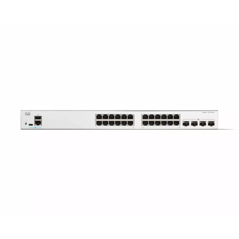 Valdomas tinklo jungiklis Cisco Catalyst 1300-24T-4X, 24 prievadai GE, 4x10GE SFP+