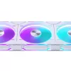 Phanteks D30-140 140 mm baltas PWM korpuso ventiliatorius 3 vnt. komplektas — 140×30 mm, 250–1800 RPM, FDB