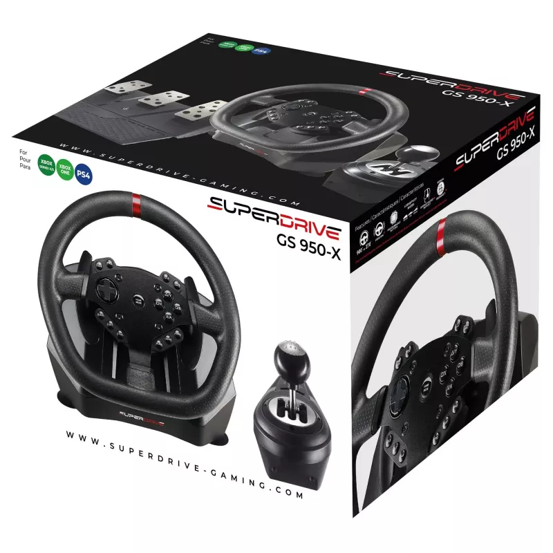 Vairas žaidimams Subsonic Superdrive GS 950-X, laidinis, PC/PS4/Xbox One/Xbox Series X/S