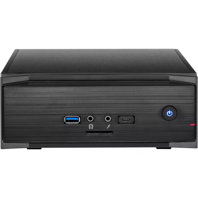 Korpusas Inter-Tech MW-01 II Mini-ITX, USB 3.0 (A+C) juodas, kortelių skaitytuvas (88881244)