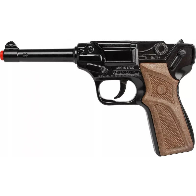 Žaislinis metalinis policijos revolveris Gonher 8 šūviams, modelis 258441